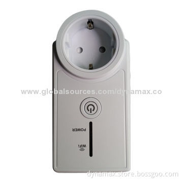 Smart Wi-Fi Plug, EU Mark, Used in Home Security System/Solution, Control On/Off by Smartphone